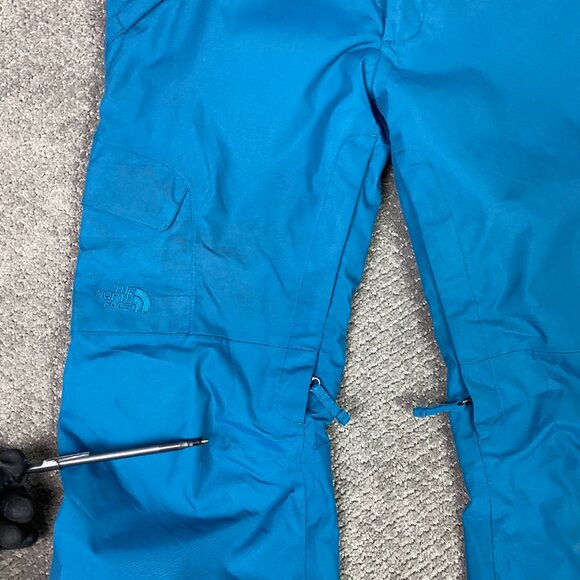 The North Face Snow Pants Snowboard Ski Women's Small Teal Freedom Insulated - Picture 3 of 15